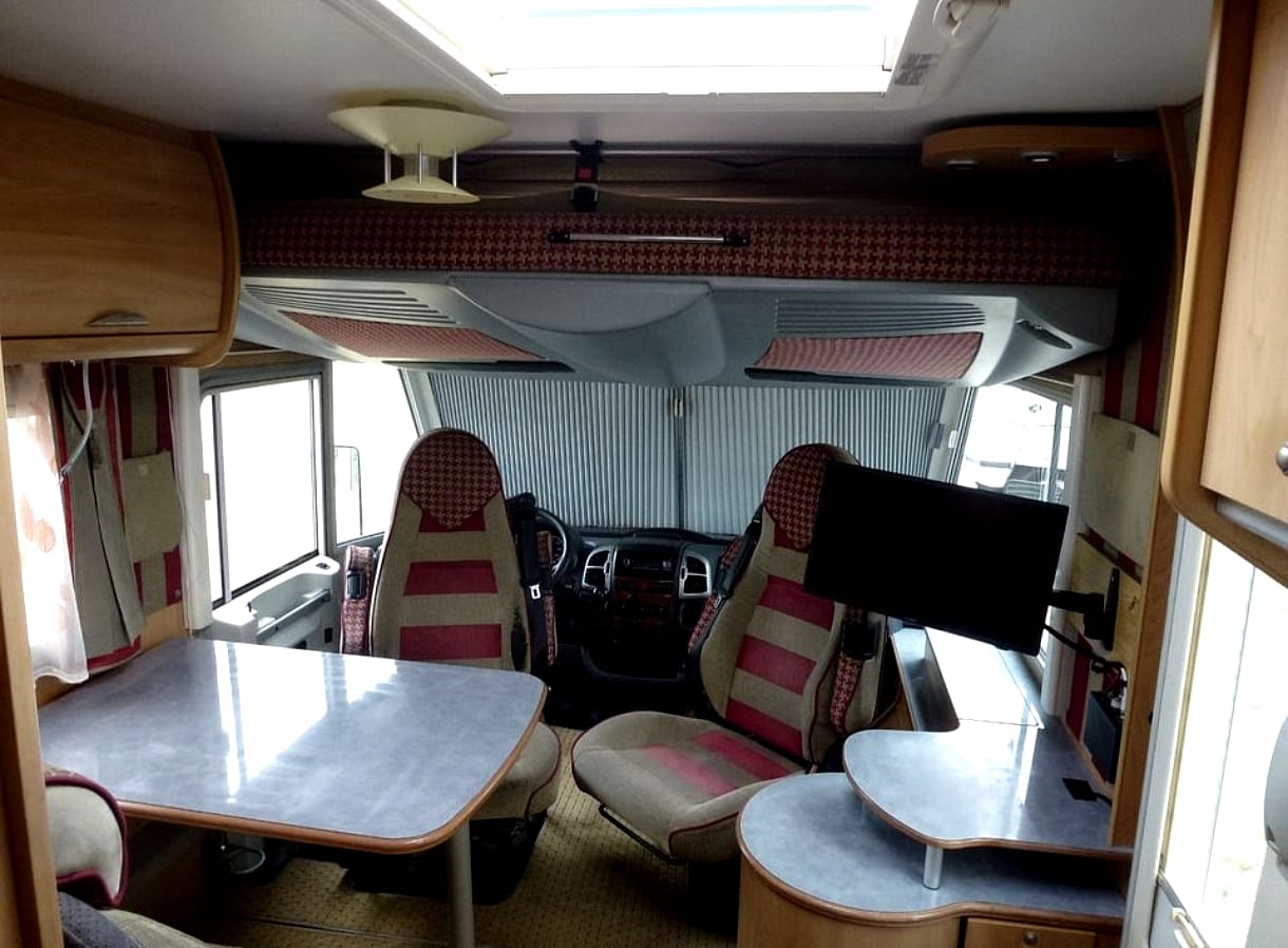 Autocaravana vista interior